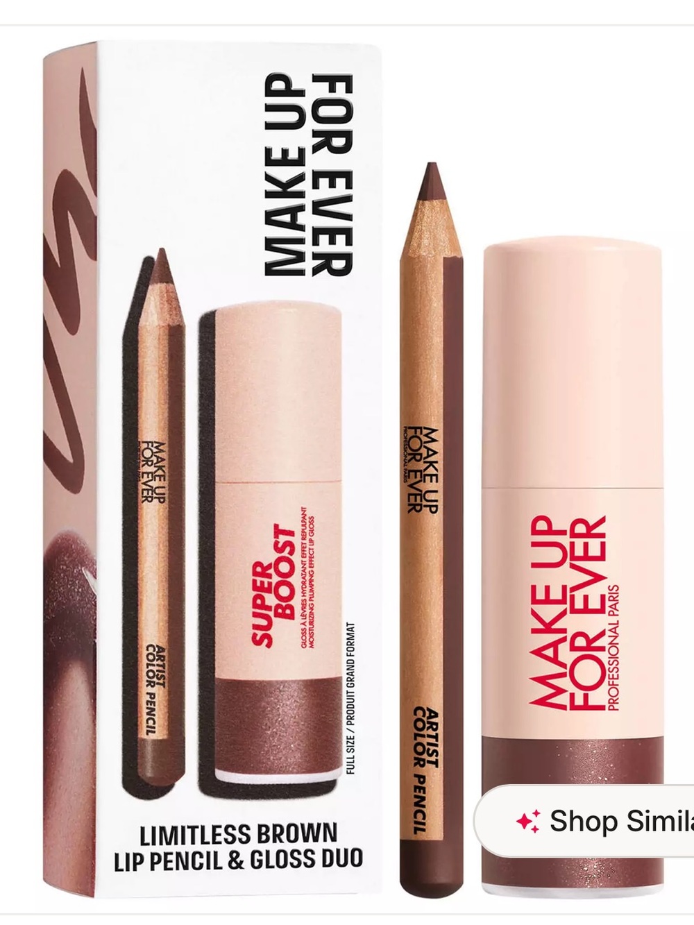 Makeup Forever Limitless Brown Lip Pencil & Gloss Duo - Brown